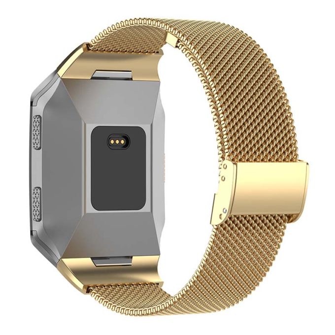 Fb.m32.yg Back Yellow Gold StrapsCo Milanese Mesh Stainless Steel Watch Band Strap For FitBit Ionic