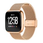 Fb.m54.rg Main Rose Gold StrapsCo Milanese Mesh Stainless Steel Watch Band Strap For FitBit Versa