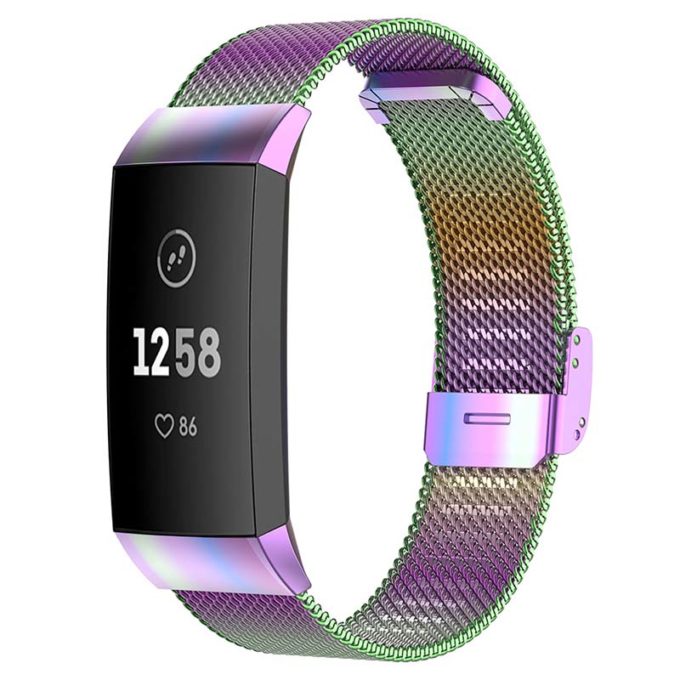 Fb.m66.abc Main Opal StrapsCo Stainless Steel Milanese Mesh Watch Band For Fitbit Charge 3 & Charge 4