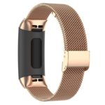 Fb.m66.rg Back Rose Gold StrapsCo Stainless Steel Milanese Mesh Watch Band For Fitbit Charge 3 & Charge 4