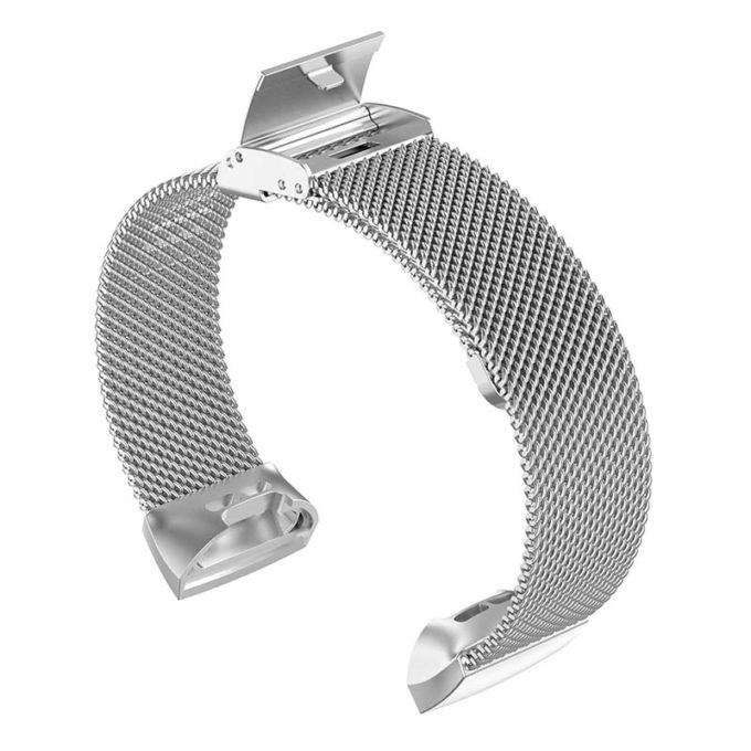 Milanese loop For fitbit charge 3 bands replacement charge4 wristband  stainless steel watch bracelet strap fitbit charge 4 band - silver 