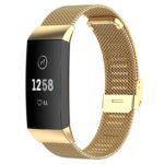 Fb.m66.yg Main Yellow Gold StrapsCo Stainless Steel Milanese Mesh Watch Band For Fitbit Charge 3 & Charge 4