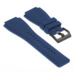Pu7.5.mb Silicone Strap For Bell And Ross W Matte Black Buckle In Blue 2