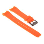 R.cz1.12.mb Angle Orange Strapsco Silicone Rubber Watch Band For Citizen Eco Drive Aqualand Chronograph