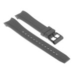 R.cz1.7.mb Angle Grey Strapsco Silicone Rubber Watch Band For Citizen Eco Drive Aqualand Chronograph