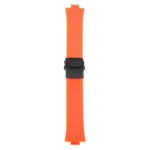 R.ors2.12.mb Up Orange Strapsco Silicone Rubber Watch Band For ORIS Aquis