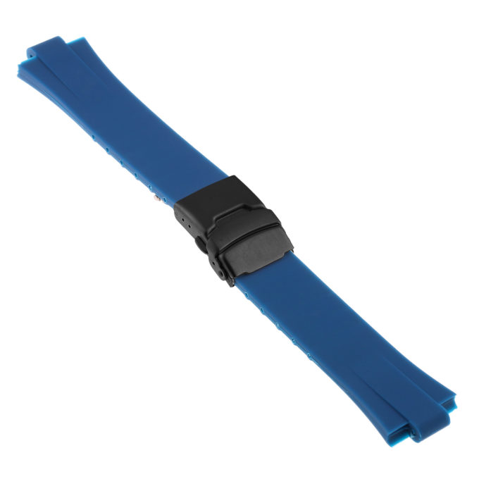 R.ors2.5.mb Main Blue Strapsco Silicone Rubber Watch Band For ORIS Aquis