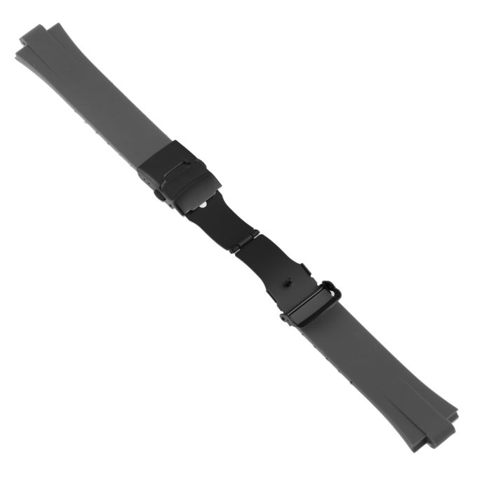 R.ors2.7.mb Alt Grey Strapsco Silicone Rubber Watch Band For ORIS Aquis