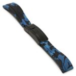 R.rx4.5.mb Main Blue Camo (Black Clasp) StrapsCo Silicone Rubber Camo Replacement Watch Bands Strap For Rolex With Straight Ends