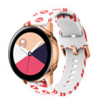 s.r12.b Main Lips StrapsCo Patterned Silicone Rubber Watch Band Strap for Samsung Galaxy Watch Active