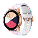 s.r12.e Main Butterfly StrapsCo Patterned Silicone Rubber Watch Band Strap for Samsung Galaxy Watch Active