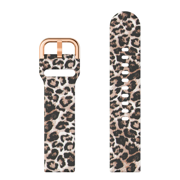 s.r12.f Up Leopard StrapsCo Patterned Silicone Rubber Watch Band Strap for Samsung Galaxy Watch Active