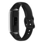 s.r15.1 Back Black StrapsCo Silicone Rubber Watch Band Strap for Samsung Galaxy Fit e