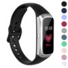 s.r15.1 Gallery Black StrapsCo Silicone Rubber Watch Band Strap for Samsung Galaxy Fit e
