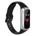 s.r15.1 Main Black StrapsCo Silicone Rubber Watch Band Strap for Samsung Galaxy Fit e