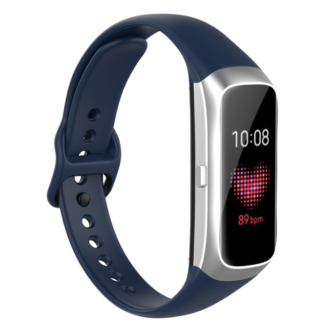 s.r15.5 Main Blue StrapsCo Silicone Rubber Watch Band Strap for Samsung Galaxy Fit e
