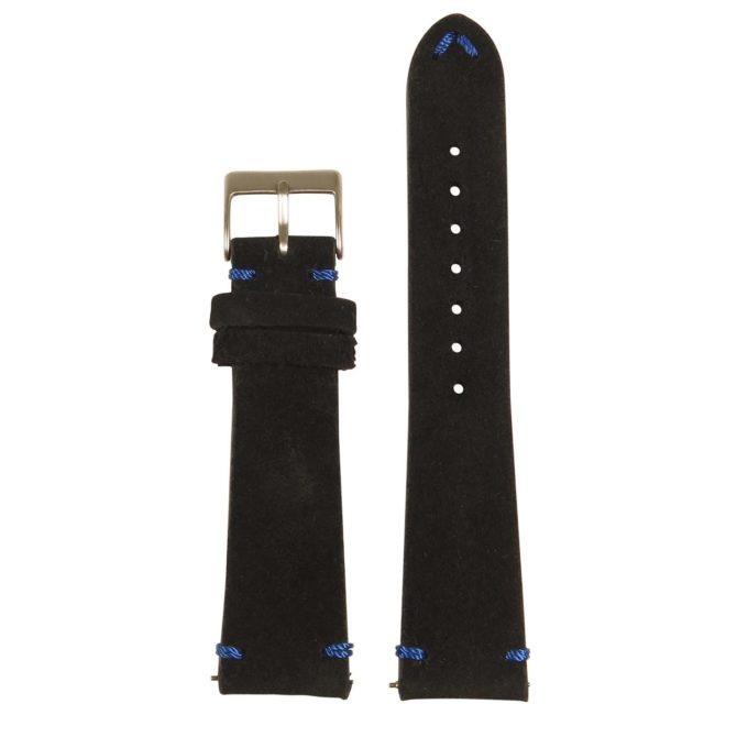 st28.1.5 Upright Suede Watch Strap in Black Blue