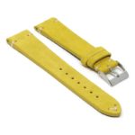 st28.10 Angle Yellow Ivory StrapsCo Suede Leather Watch Band Strap
