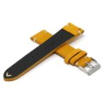 st28.12 Cross Orange Ivory StrapsCo Suede Leather Watch Band Strap