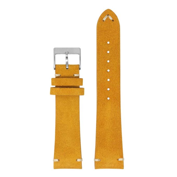 st28.12 Up Orange Ivory StrapsCo Suede Leather Watch Band Strap