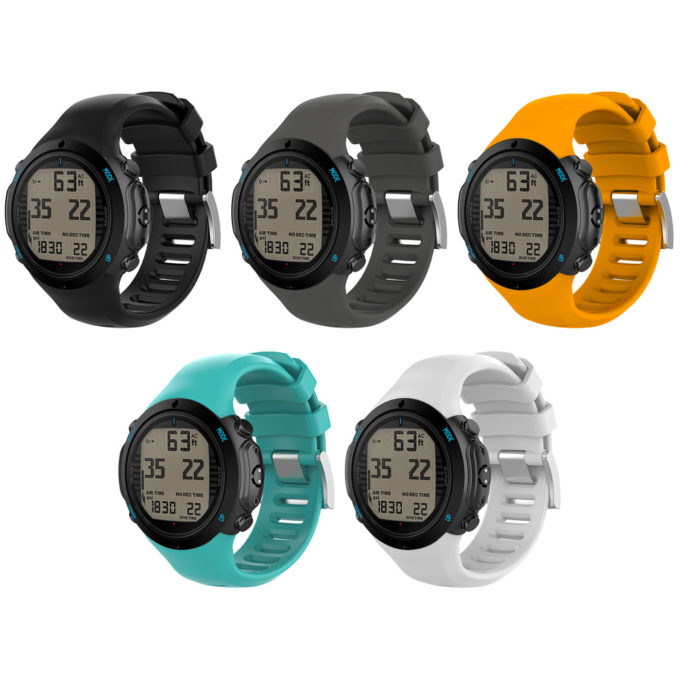 su.r27 All Colors StrapsCo Silicone Rubber Watch Band Strap for Suunto D6 DiveD6i Novo Zulu