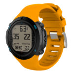 su.r27.12 Main Orange StrapsCo Silicone Rubber Watch Band Strap for Suunto D6 DiveD6i Novo Zulu