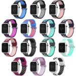 A.r2 All Colors StrapsCo Silicone Perforated Rubber Watch Band Strap For Apple Watch Series 12345