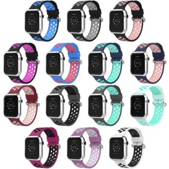 A.r2 All Colors StrapsCo Silicone Perforated Rubber Watch Band Strap For Apple Watch Series 12345