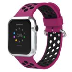 A.r2.18.1 Main Purple & Black StrapsCo Silicone Perforated Rubber Watch Band Strap For Apple Watch Series 12345