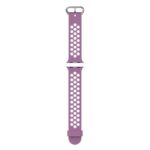 A.r2.18a.13a Up Light Purple & Light Pink StrapsCo Silicone Perforated Rubber Watch Band Strap For Apple Watch Series 12345