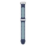 A.r2.5a.11 Up Midnight Blue & Teal StrapsCo Silicone Perforated Rubber Watch Band Strap For Apple Watch Series 12345