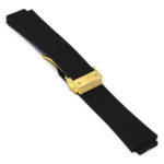 r.hb2 .1.yg Main Black Yellow Gold Clasp StrapsCo Silicone Rubber Watch Band Strap For Hublot Big Bang