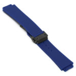 r.hb2 .5.mb Main Blue Matte Black Clasp StrapsCo Silicone Rubber Watch Band Strap For Hublot Big Bang