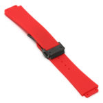 r.hb2 .6.mb Main Red Matte Black Clasp StrapsCo Silicone Rubber Watch Band Strap For Hublot Big Bang