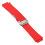 r.hb2 .6.ss Main Red Brushed Silver Clasp StrapsCo Silicone Rubber Watch Band Strap For Hublot Big Bang