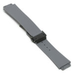 r.hb2 .7.mb Main Grey Matte Black Clasp StrapsCo Silicone Rubber Watch Band Strap For Hublot Big Bang