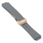 r.hb2 .7.rg Main Grey Rose Gold Clasp StrapsCo Silicone Rubber Watch Band Strap For Hublot Big Bang