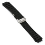 r.hb3 .1.ss Main Black Brushed Silver Clasp StrapsCo Silicone Rubber Watch Band Strap For Hublot Big Bang
