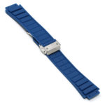 r.hb3 .5.ss Main Blue Brushed Silver Clasp StrapsCo Silicone Rubber Watch Band Strap For Hublot Big Bang