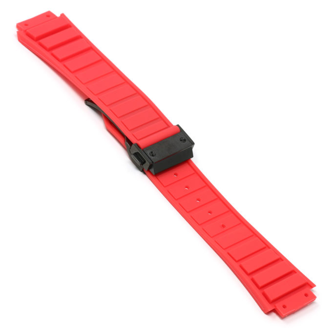 r.hb3 .6.mb Main Red Matte Black Clasp StrapsCo Silicone Rubber Watch Band Strap For Hublot Big Bang