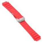 r.hb3 .6.ss Main Red Brushed Silver Clasp StrapsCo Silicone Rubber Watch Band Strap For Hublot Big Bang