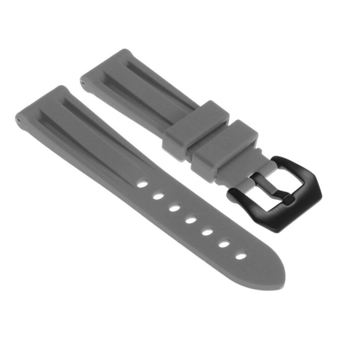 r.pn1 .7a.mb Silicone Rubber Strap in Slate w Matte Black Buckle