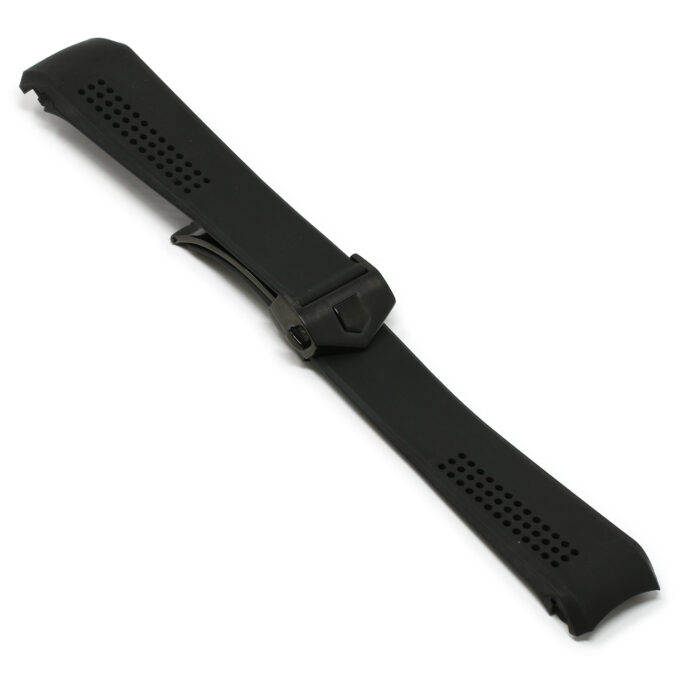 r.tag3 .1.mb Main Black Black Clasp StrapsCo Silicone Rubber Watch Band Strap For Tag Heuer Carrera Calibre