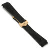 r.tag3 .1.rg Main Black Rose Gold Clasp StrapsCo Silicone Rubber Watch Band Strap For Tag Heuer Carrera Calibre