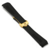r.tag3 .1.yg Main Black Yellow Gold Clasp StrapsCo Silicone Rubber Watch Band Strap For Tag Heuer Carrera Calibre
