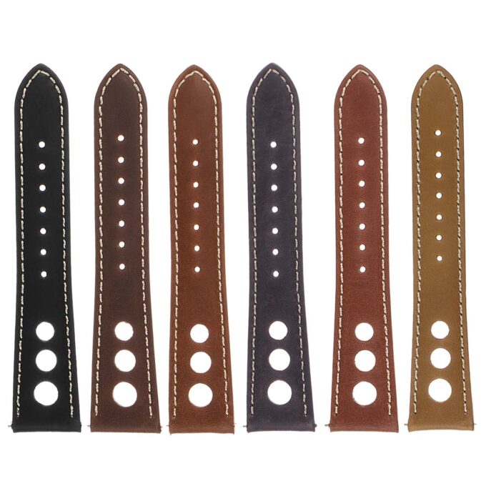 ra4 All Color Vintatge Leather Rally Watch Strap 1