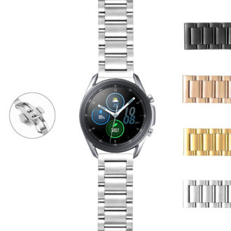 S.gx3.bm2 StrapsCo Metal Band For Samsung Galaxy Watch 3 45mm 41mm 22mm 20mm