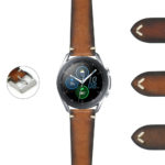 S.gx3.ds12 DASSARI Kingwood II Premium Vintage Leather Strap For Samsung Galaxy Watch 3 45mm 41mm 22mm 20mm