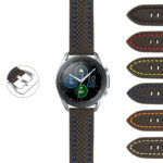 S.gx3.st25 StrapsCo Heavy Duty Carbon Fiber Strap For Samsung Galaxy Watch 3 45mm 41mm 22mm 20mm