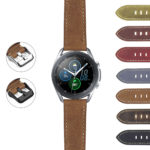 S.gx3.sw.l1 DASSARI Vintage Italian Leather Strap For Samsung Galaxy Watch 3 45mm 41mm 22mm 20mm